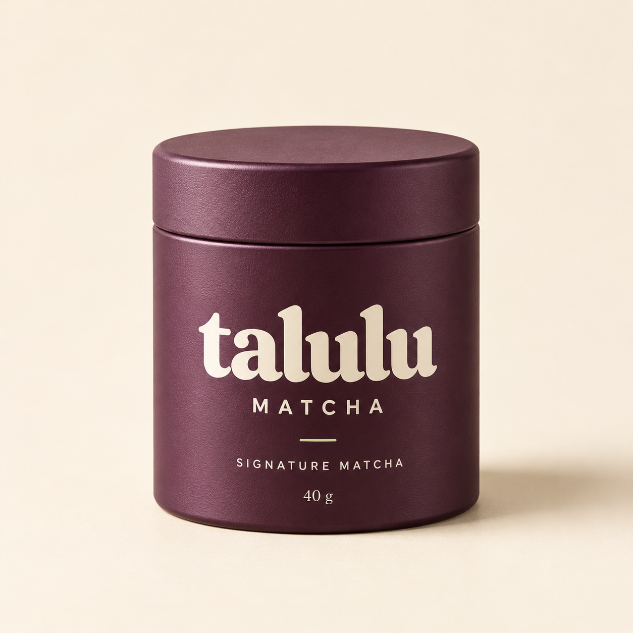 Plum Talulu Signature Matcha 40 g tin